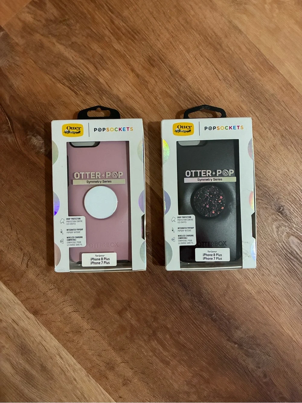 OtterBox Otter+Pop Symmetry Series Phone Case with PopSocket - Pink & Black